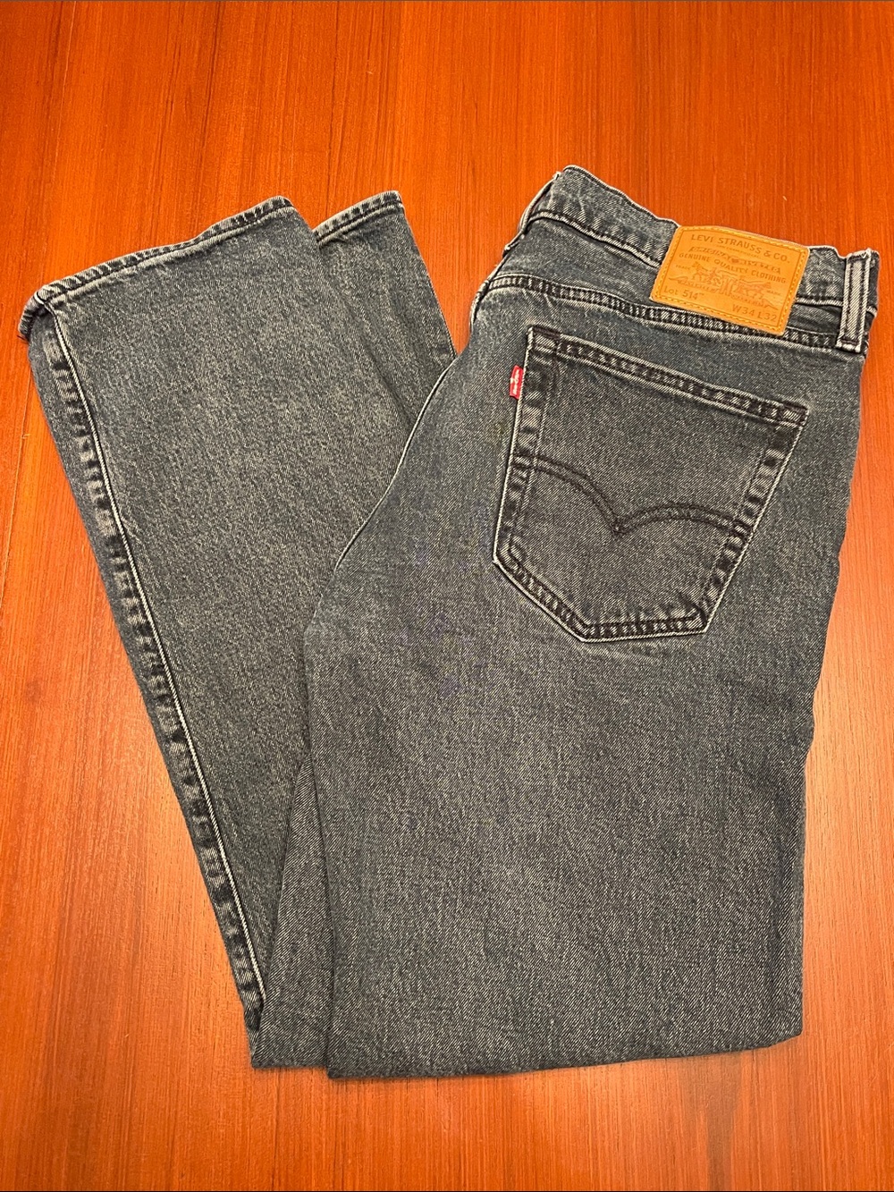 Levi’s Men’s 514 Dark Blue Wash- 34x32